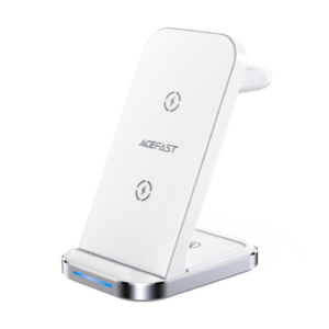 Fast Wireless Charger Desktop Holder E15 | מטען לטלפון + שעון + אוזניות - שלוש באחד