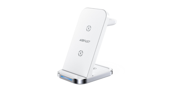 Fast Wireless Charger Desktop Holder E15 | מטען לטלפון + שעון + אוזניות - שלוש באחד