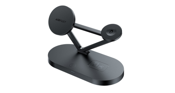 Fast Wireless Charger Desktop Holder E9 3-in-1 | מטען לטלפון + שעון + אוזניות - שלוש באחד