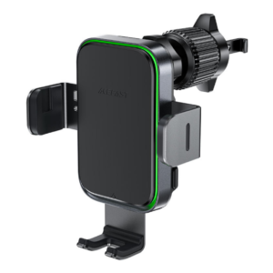 Fast Wireless Charger Car Mount Holder D17 15W | מעמד לרכב עם תופסן וטעינה אלחוטית