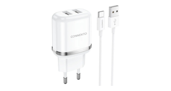 USB TO Type-c connekto | מטען 2 יציאות 12W + כבל