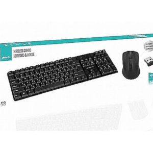 סט מקלדת ועכבר אלחוטיים Nordic OP-58 | חיבור 2.4GHz